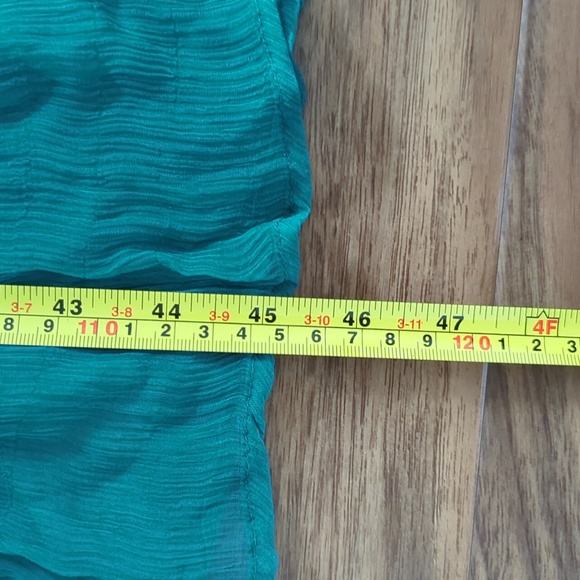 Sundance Green Ruffled Tiered Sundress with Bishop Sleeves - Picture 10 of 12